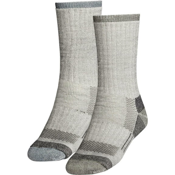 Alpine Design Merino Hiker Socks - 2 Pack, Men's, Medium, Black