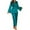 A-Blue74, variant on XIAONU Womens Pajama Sets Silk Two Piece Loungewear With Robe and Long Pants Elegant Solid Color Nightwear Set