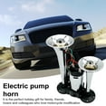 AQYK Car Air Horn Dual Trumpets with Air Compressor Simple Installation