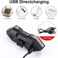 thumbnail image 4 of Luz trasera de bicicleta con señales de giro Control remoto Luz trasera de bicicleta impermeable Recargable por USB Advertencia de seguridad ultra brillante Luces traseras de freno de bicicleta para c, 4 of 5
