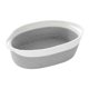 thumbnail image 4 of Cesta de cuerda de algodón, cesta tejida, organizador de almacenamiento, multiusos, resistente y decorativa. blanco gris, 4 of 9