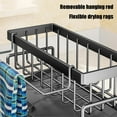 thumbnail image 5 of Hanging Trash Can with Lid Fmlxio Kitchen Storage Rack Can Be Wall Hanging Dishcloth Storage Sponge Water Filter Rack Rag Rack, 5 of 6