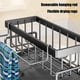 thumbnail image 5 of Kitchen Storage Rack Wall Mount | Stainless Steel Dishcloth Organizer Shelf | No Drill Installation | Space-Saving Sponge Holder | White/Gray | 23x10.5x9cm | Versatile Storage Solution, 5 of 6