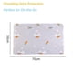 thumbnail image 2 of Estera cambiante del pañal del bebé impermeable, estera cambiante reutilizable y portátil, 2 of 7