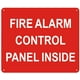 FIRE ALARM CONTROL PANEL INSIDE SIGN - Reflective !!! ( ALUMINUM 7X10 ...