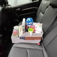 thumbnail image 2 of Car Seat Organizer Backseat Car Organizer with 12 Storages Compartments and 2 Metal Cup Holders,Storage Box for Front Back Passenger Between Behind Middle Seats for Truck Trunk Van,Gray, 2 of 15