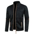thumbnail image 6 of Kureaily Casual Lightweight Jacket With Long Zipper And Knit Sleeve Design Fashion Outerwear For Everyday Wear, 6 of 6