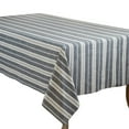 thumbnail image 2 of Fennco Styles Neutral Classic Multi Striped 100% Cotton Tablecloth 65x140 Inch, Navy Blue, 2 of 3