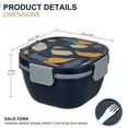 Greentainer Salad Container Lunch Box with Cutlery for Adults