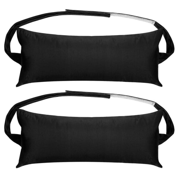 Uxcell Outdoor Chaise Pillows, Waterproof Resistant with Adjustable Elastic Strap for Chair, 2 Pack Black