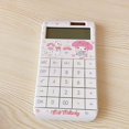 thumbnail image 1 of Calculadora de mano con energía solar en miniatura de dibujos animados de Sanrio, Kuromi, My Melody, Cinnamoroll, material de papelería portátil para estudiantes, 1 of 5