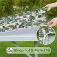 thumbnail image 6 of Squre Tablecloth with Elastic Edge, Waterproof Vinyl Featuring Boho Cactus and Southwestern Succulent Designs, Backed Non-Slip Table Cover Fits 34-36 Inch Squre Tables, 6 of 6