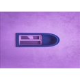 thumbnail image 1 of Ahgly Company Indoor Rectangle Patterned Violet Purple Area Rugs, 5' x 7', 1 of 6