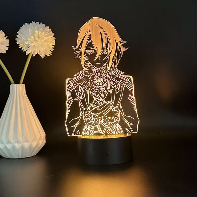 Luz nocturna LED 3D Plants vs Zombies Arlecchinos que cambia de color