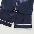 thumbnail image 5 of Toddler Boy Summer Outfit for 12-18 Months Toddler Boy Clothes Baby Summer Outfit Short Sleeve T-Shirt Tops Casual Elastic Shorts 2Pcs Set Cartoon Print 2PCS Set Short Sets,A13-Dark Blue, 5 of 7