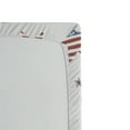 thumbnail image 3 of Ambesonne 4th of July Fitted Sheet, Scattered Stars, Queen Size, Ruby Navy Blue White, 3 of 3
