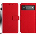 thumbnail image 1 of Funda abatible para Google Pixel 6 Pro, de piel sintética, con cierre magnético, con relieve de diamantes, correa para la mano, ranura para tarjetas y soporte., 1 of 5