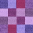 thumbnail image 1 of Ahgly Company Indoor Square Patterned Dark Magenta Purple Area Rugs, 6' Square, 1 of 6