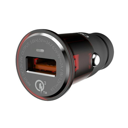24W Adaptive Fast USB Qualcomm Car Charger Quick Charge QC3.0 Adapter Smart Detect Compact Lightweight J1N for Motorola Moto G5 PLUS (XT1687) X 2 (2nd Gen) Z Play Droid Z2 Force Play - NABI