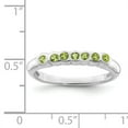 thumbnail image 2 of Primal Silver Sterling Silver Rhodium-plated Peridot Ring, 2 of 4