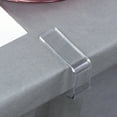 thumbnail image 7 of Opvise 12-Pack Heavy Duty Clear Tablecloth Clips, Waterproof PS Plastic Table Clamp Holders for Indoor Outdoor Parties, Weddings, Picnics, Universal Fit for Most Table Thickness, 7 of 7