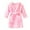 Pink, variant on Kiijoy Toddler Girls Hooded Warm Flannel Bathrobe Soft Night-Robe Pajamas, Sizes 2-3