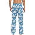 thumbnail image 2 of Clouds in Sky Men's Pajama Pants with Pocket Lounge Pants Pajama Sleep Pant Pj Comfortable, 2 of 7