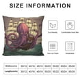 thumbnail image 5 of COMIO Funny Purple Octopus in Ocean Throw Pillow Covers Pillow Cover Throw Pillow Cases Double Sided Plush Pillow Covers Decorative Throw Pillows Covers for Couch Living Room Bedroom, 5 of 5