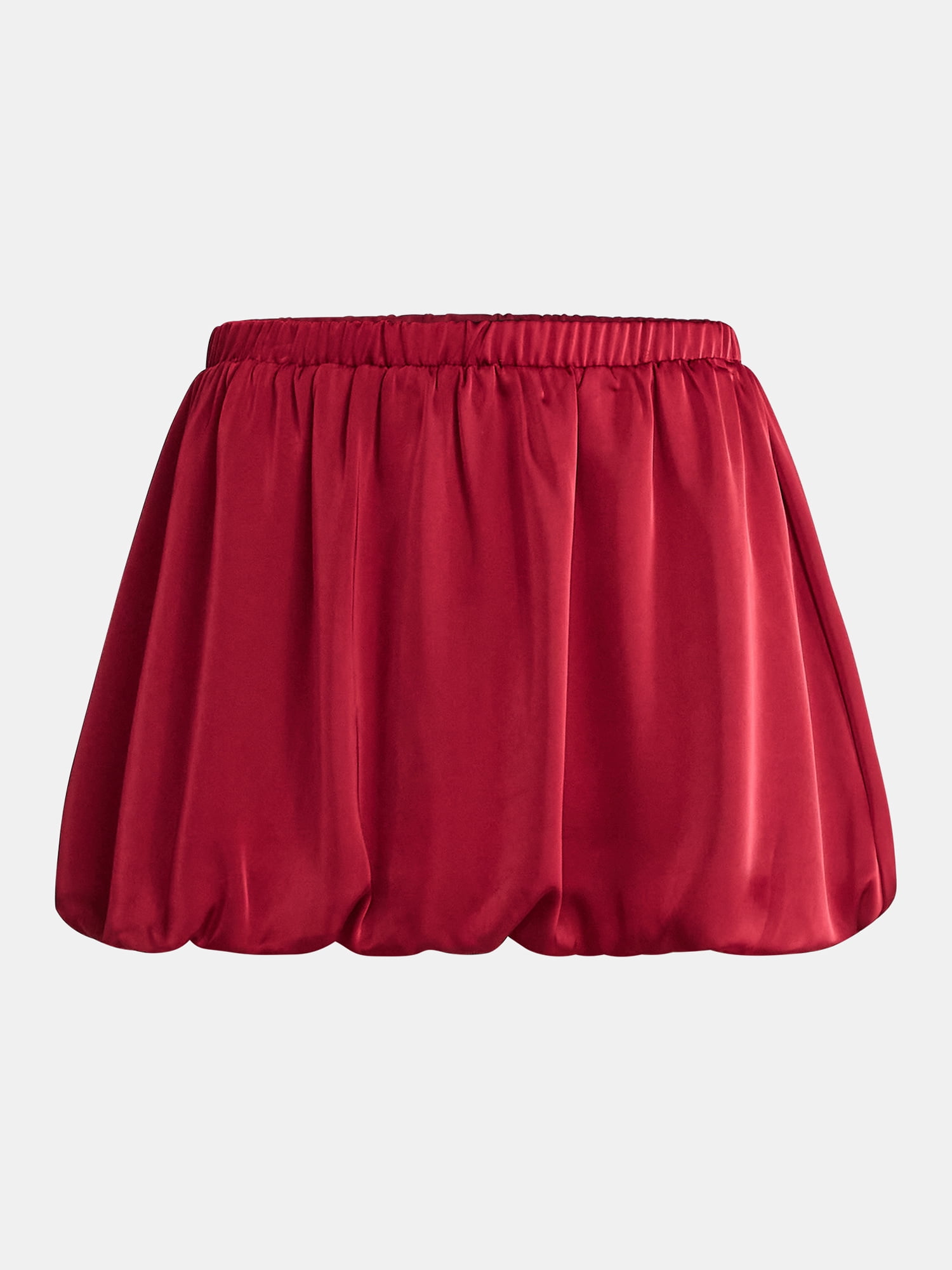 Madden NYC Women's Bubble Hem Satin Mini Skirt, Sizes XXS-XXL