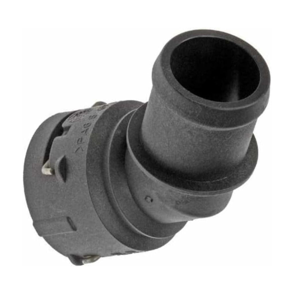 KarParts360 For Audi TT/TT Quattro 2000-2006 Coolant Hose Connector | Plastic Material | Quick Disconnect Fitting Attachment End 1 | Hose Barb Fitting Attachment End 2 | 45 Degree Fitting Angle