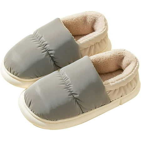 

CoCopeaunt Women Slippers Winter Comfory Memory Foam Shoes Fluffy Plush Lining Sandal