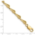thumbnail image 2 of FJC Finejewelers 14k Yellow Gold Single Flip-flop Link Bracelet 7 Inches, 2 of 7
