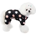 thumbnail image 3 of s Ropa acolchada de algodón de cuatro patas con puntos redondos grandes para perros ropa de otoño e invierno para mascotas, 3 of 5