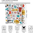 thumbnail image 2 of Coffee Curtains,Coffee Theme Rustic Drink Dessert Window Treatments for Kitchen Café Dining Room Modern Cute Window Drapes 2 Panels Set,Total Size 84 x 84 Inch, 2 of 6
