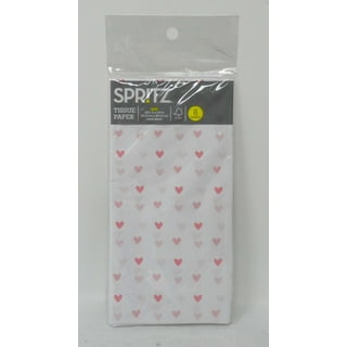 8x2.5' Foil Hearts Gift Wrapping Paper Pink - Spritz™