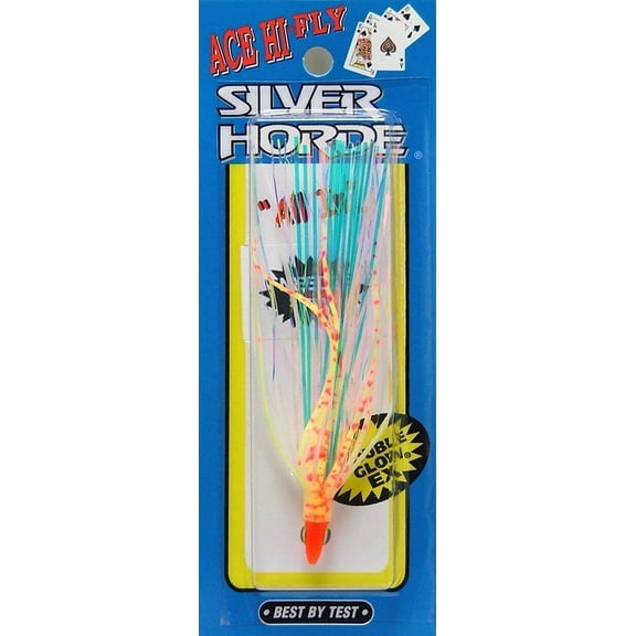 SILVER HORDE Needlefish Fly Flame/Spttr Back Ace Hi Fly, Flame
