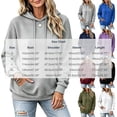 thumbnail image 5 of Trikvn Women's Quilted Pullover Hoodies Drawstring Sweatshirts with Kangaroo Pocket Long Sleeve Textured Casual Fall Tops Athletic Wear, 5 of 5