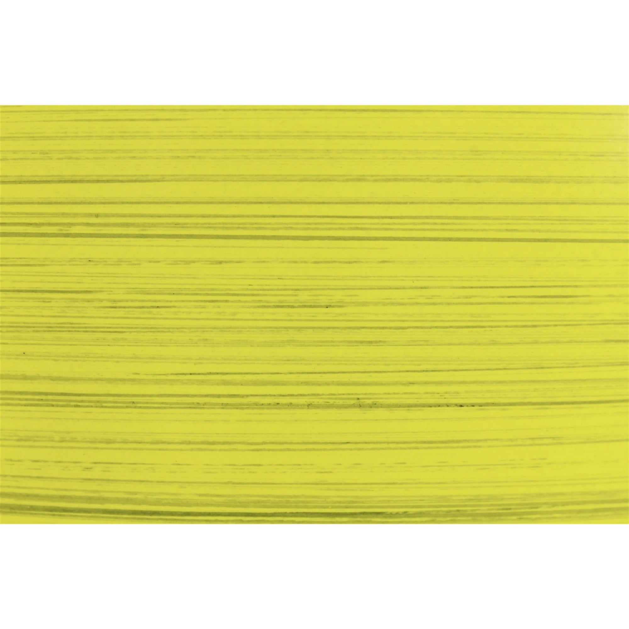 Garden Elements Indoor/Outdoor Glazed Brushed Happy Plastic Planter, Large, Bright Yellow, 15"
