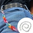 thumbnail image 3 of Sonducket Cadenas para pantalones, Metal especial, cadena útil de moda, accesorios de ropa característicos simples, pantalones decorativos para mujer Ropa, zapatos y accesorios Miscelánea Plata Sonducket AP013978-02, 3 of 6