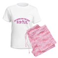 thumbnail image 6 of CafePress - My Sister Has The Best Sister Pajamas - Women's Short Sleeve Print T-Shirt and Pants Light Cotton Pajama Set, 6 of 7