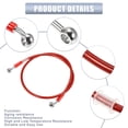 thumbnail image 4 of Unique Bargains 95cm 37.4" Length 10mm ID Motorcycle Hydraulic Brake Line Oil Hose Pipe 28° 0° Stainless Steel Red, 4 of 6
