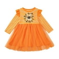 thumbnail image 2 of EnJoCho Toddler Girl Halloween Pumpkin Dress - Orange Tulle Tutu Skirt with Long Sleeve Pullover, Cute Baby Dress for Photo 𝖲hoots, Autumn Parties, 2 of 7