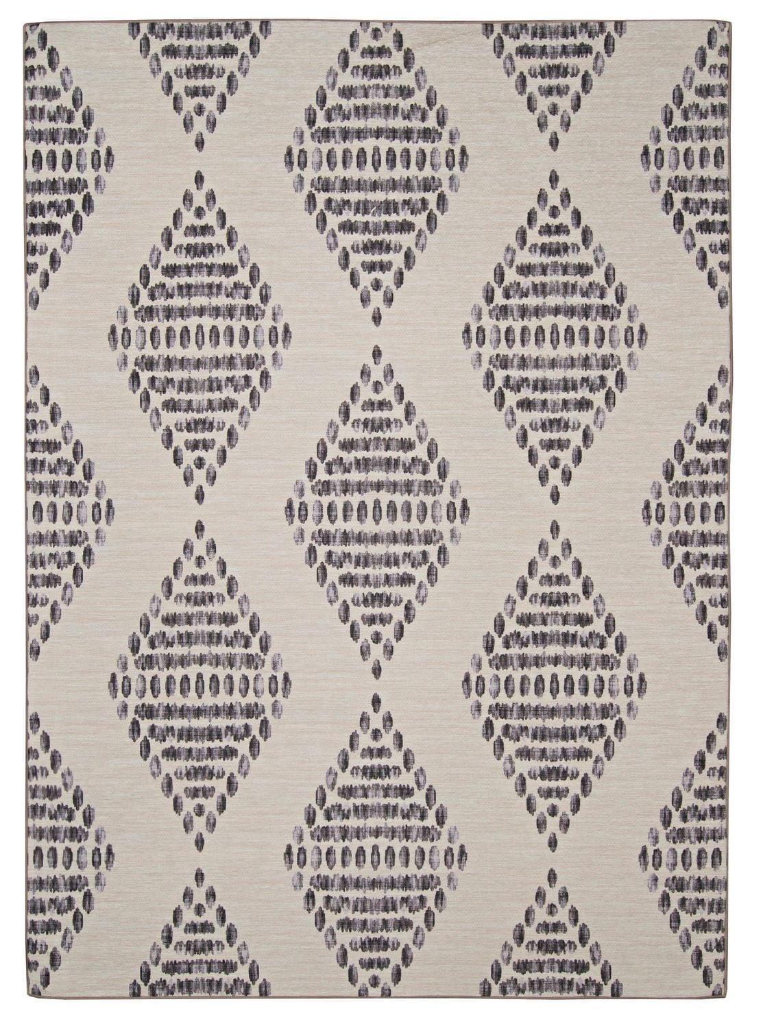 Outdoor Washable Navarre Ivory & Brown 7' x 9' Area Rug