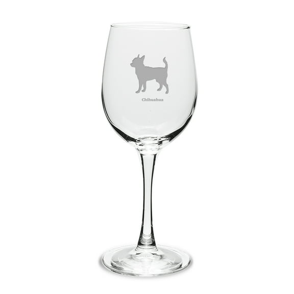 Chihuahua 12 oz Classic White Wine Glass