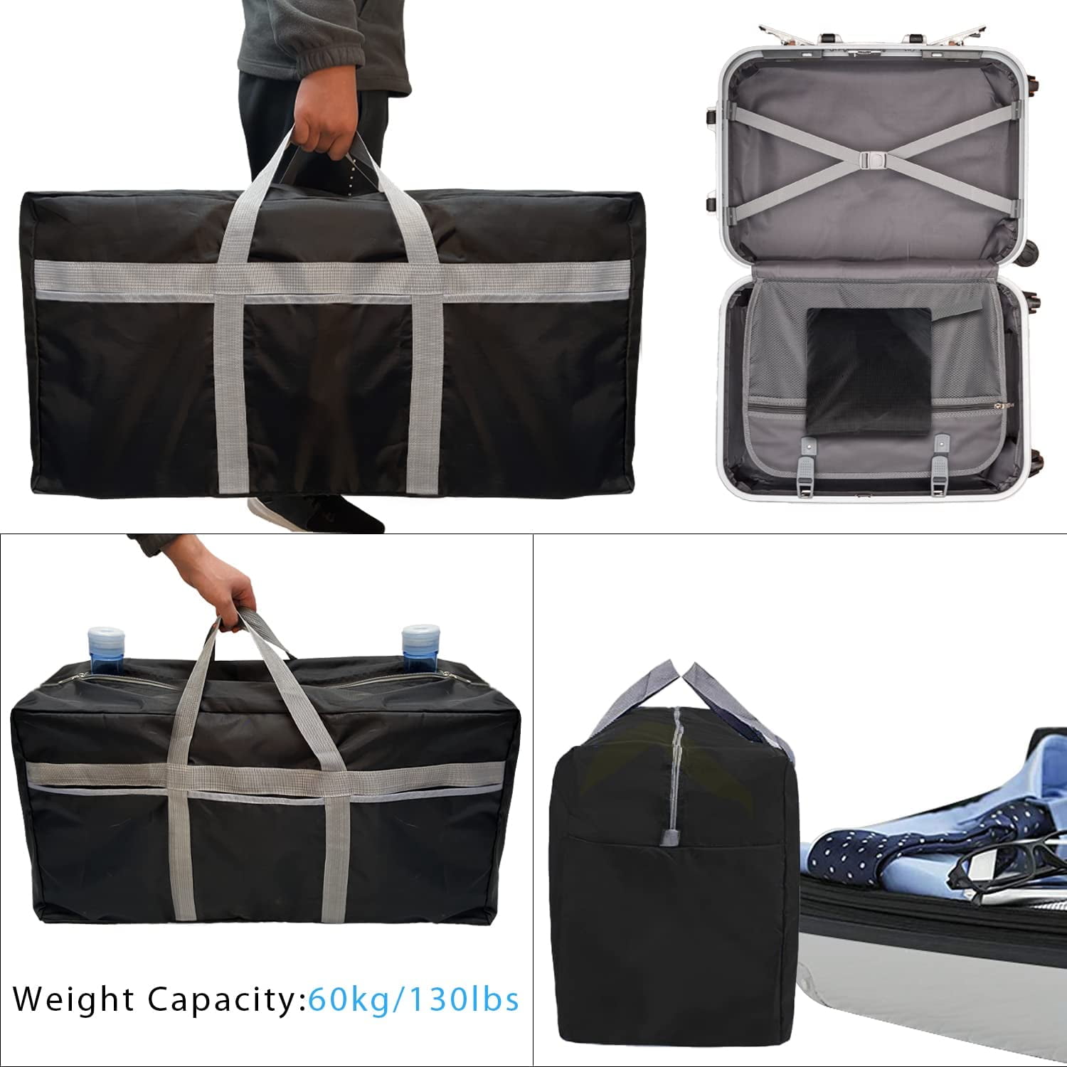 Extra Large Duffle Bag Lightweight, 96L Travel Duffel Bag Foldable for Men Women, Waterproof & Durable