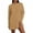 Khaki, variant on Women's Autumn Winter Knit Sweater Solid Color Long Sleeve Crewneck Long Knitwear