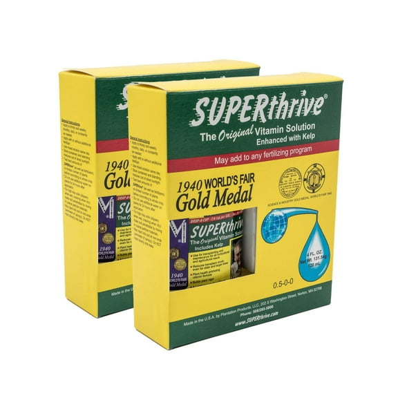 SUPERthrive 0.5-0-0 Original Plant Vitamin Solution with Kelp, 4 Oz. - 2 Pack