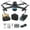 Black, variant on Kraoden 4K Camera Equipped 2.4G WIFI FPV Drone for Adults - RC Quadcopter with Auto Return, Follow Me, Brushless Motor, Circle Fly, Route Fly, Altitude Hold, and Headless Mode