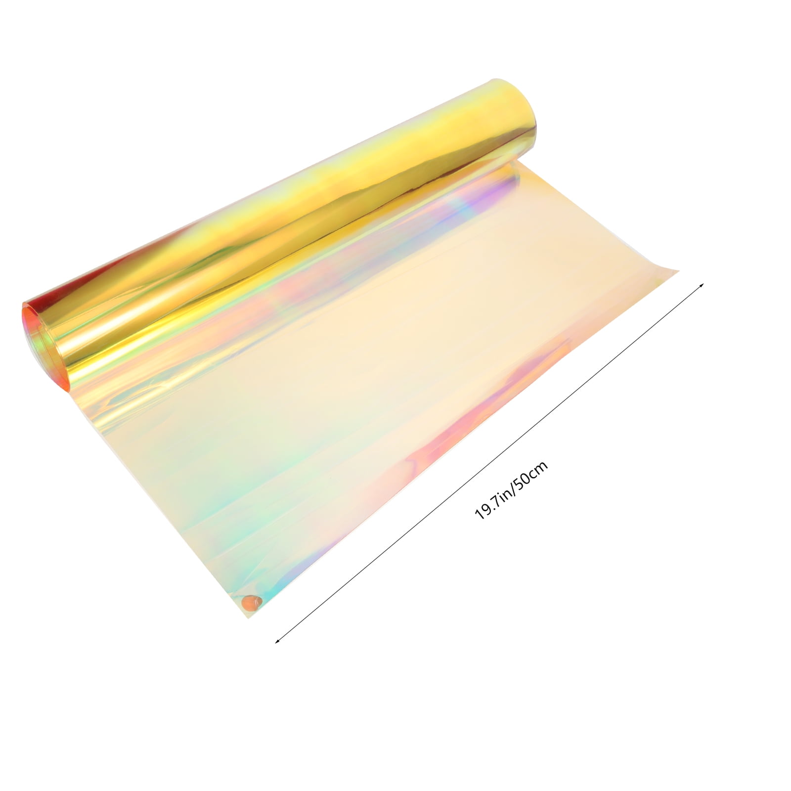 Worgeous Iridescent Holographic Golden PVC Fabric Sheet 37.4 x 19. Crafts and Projects