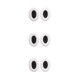 thumbnail image 1 of Cateissary Almohadillas para auriculares, almohadillas profesionales, esponja transpirable, reemplazo de auriculares para QC35 QC25, blanco + negro Type1 NO1, 1 of 6
